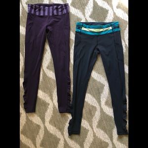 Lululemon leggings size 8; 2 pairs